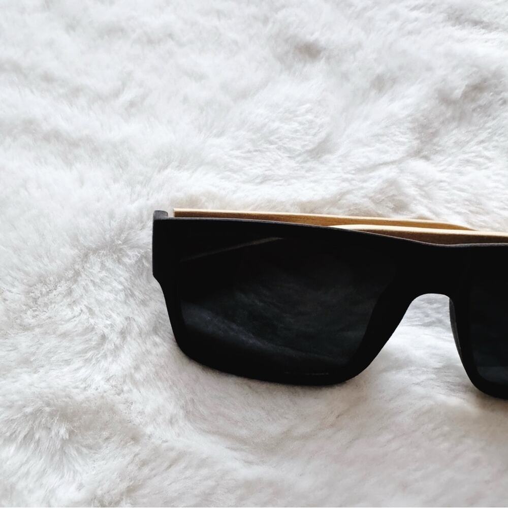 Jensen Black & Light Wood Sunglasses - Picture 3 of 10